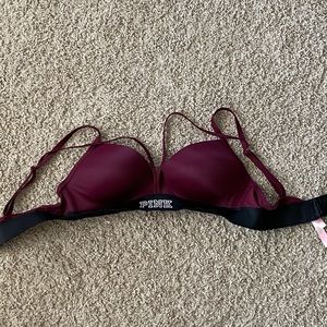 Maroon sports bra
